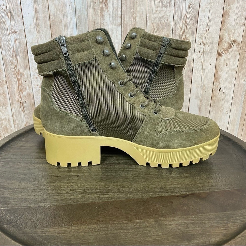 Steve Madden Greater Hiker Olive Platform‎ Combat Boot Size 9.5 Women - Picture 7 of 11